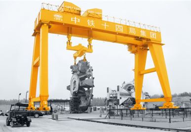 Double Girder Gantry teknik ak plak pwotèj